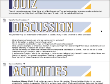 curriculum packet example image